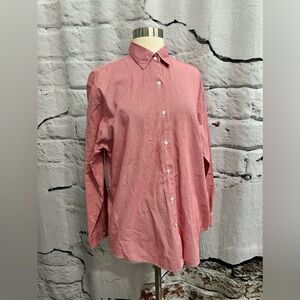 Brooks Brothers‎ Red & White Check Pattern Long Sleeve Button Up Shirt